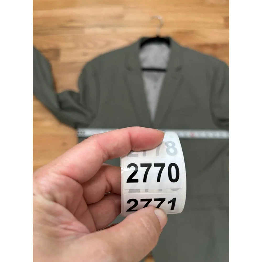 Express Slim Stretch Suit Jacket Mens 46R Sage Green Minimalist Blazer